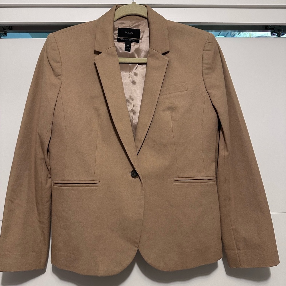 J. Crew Women's Classic Petite Tan Blazer